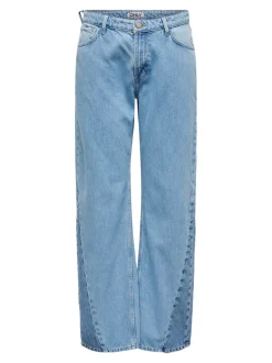 ONLCOBAIN Mellemhøj talje Wide leg fit Jeans Dame Jeans|Jeans