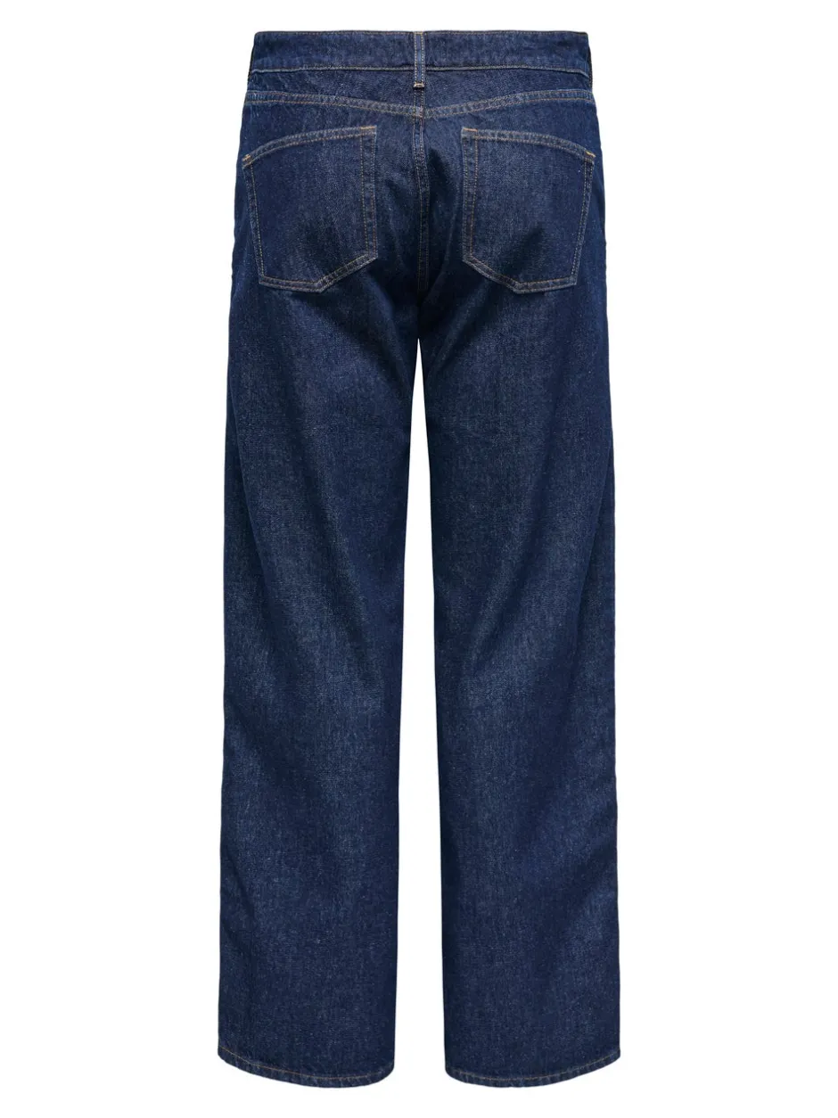 Sale ONLCOBAIN Mellemhøj talje Wide leg fit Jeans Dame Jeans|Jeans