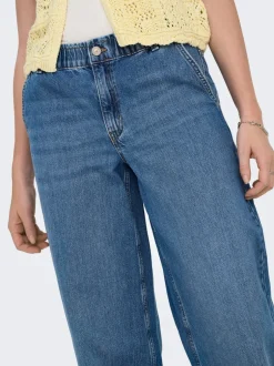 Online ONLCOMET Mellemhøj talje Wide leg fit Jeans Dame Jeans|Jeans