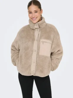 Clearance ONLCONTACT Teddy-frakke Dame Jakker Og Frakker