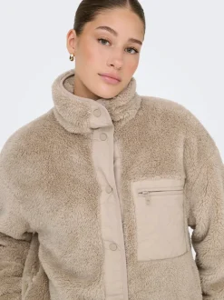 Clearance ONLCONTACT Teddy-frakke Dame Jakker Og Frakker