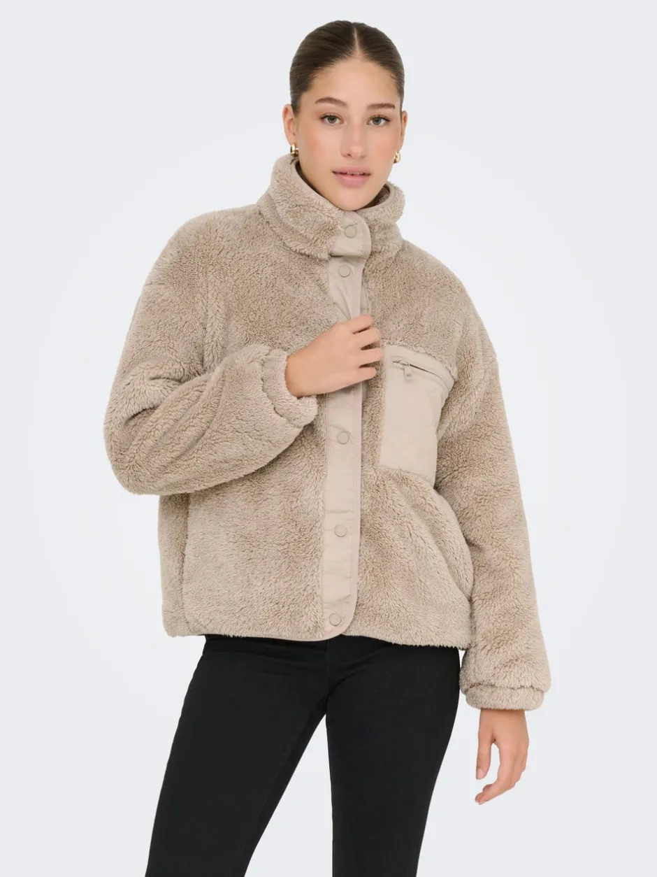 Clearance ONLCONTACT Teddy-frakke Dame Jakker Og Frakker