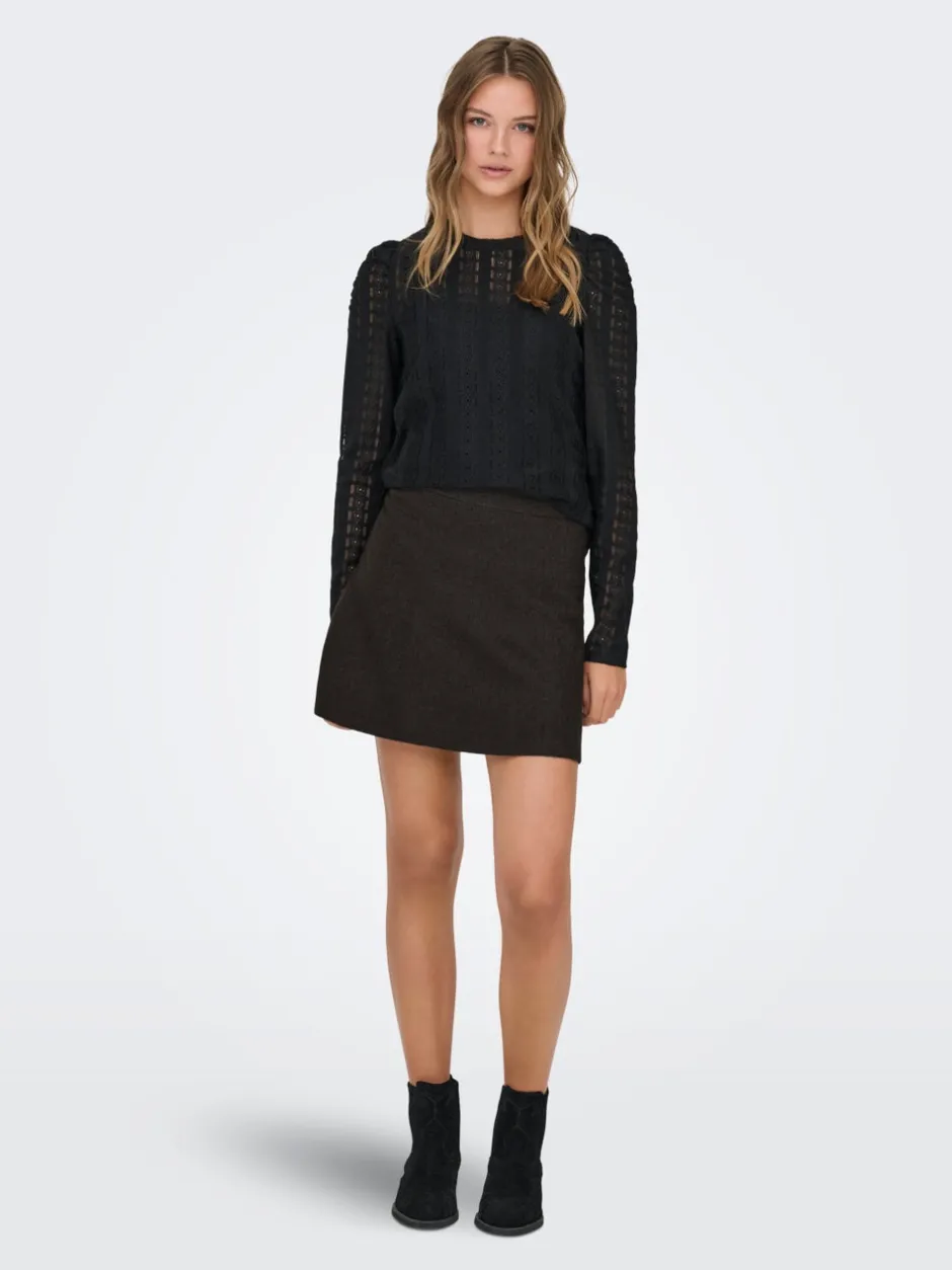 Online ONLCOSIMA Striknederdel Kort nederdel Dame Nederdele