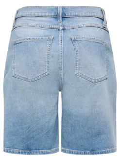 Online ONLCROSSOVER Mellemhøj talje Regular fit Denim-shorts Dame Shorts|Double Denim
