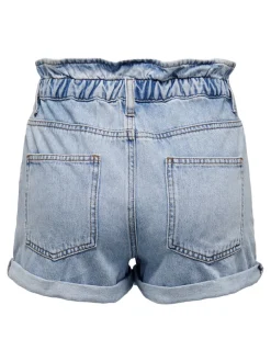 Sale ONLCUBA Høj talje Relaxed fit Denim-shorts Dame Shorts|Double Denim
