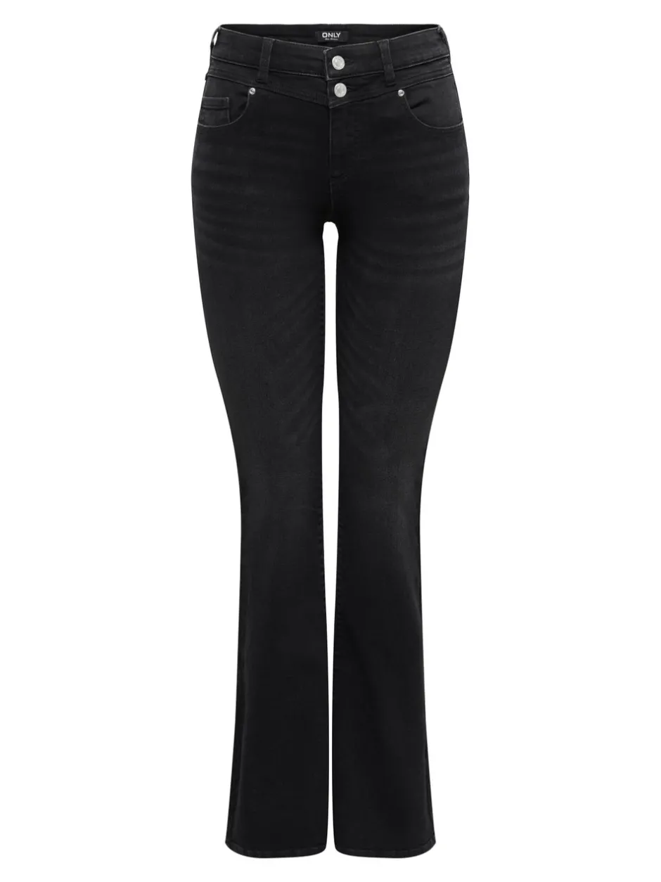 Sale ONLDARCY Høj talje Flared fit Jeans Dame Jeans|Jeans