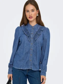 Hot ONLDASHA-SEVIGNY Denim-skjorte Dame Skjorter