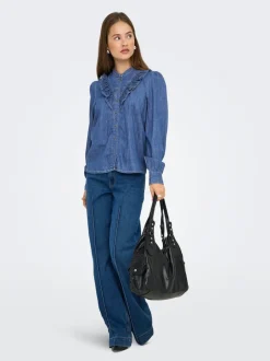Hot ONLDASHA-SEVIGNY Denim-skjorte Dame Skjorter