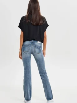 Discount ONLEBBA Lav talje Slim fit Jeans Dame Jeans|Jeans