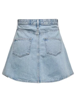 Outlet ONLEDEN Denim Denim-nederdel Kort nederdel Dame Nederdele|Denimnederdele