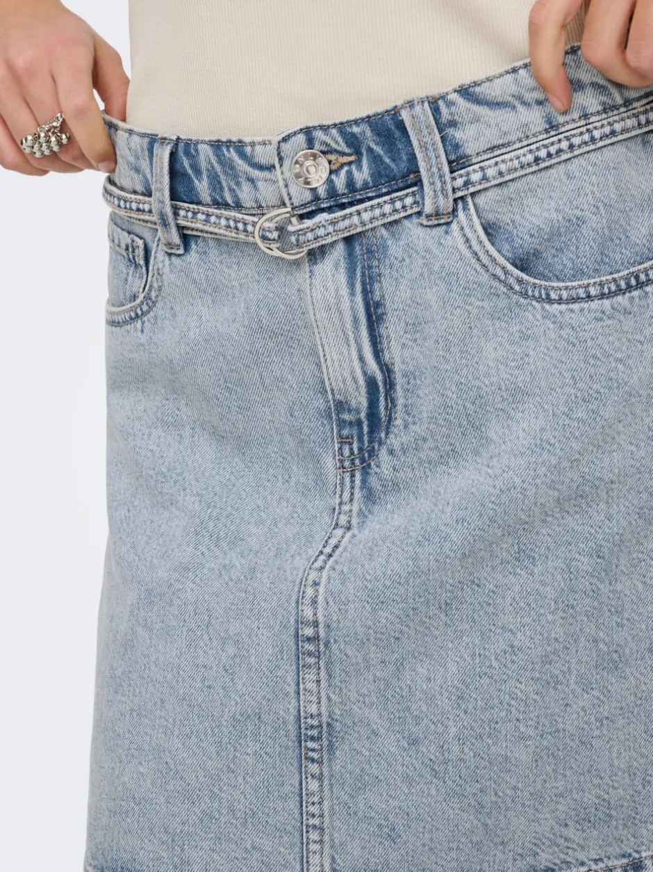Hot ONLEDEN Denim-nederdel Kort nederdel Dame Nederdele