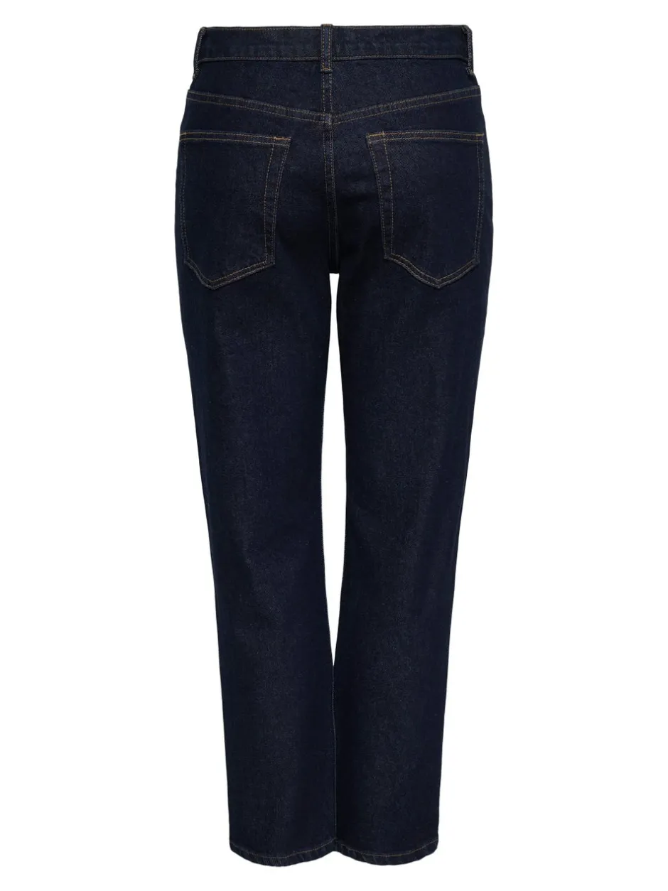 ONLELISA Mellemhøj talje Straight fit Ankellængde Jeans Dame Jeans|Jeans