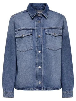 Sale ONLELLA Denim-skjorte Dame Skjorter