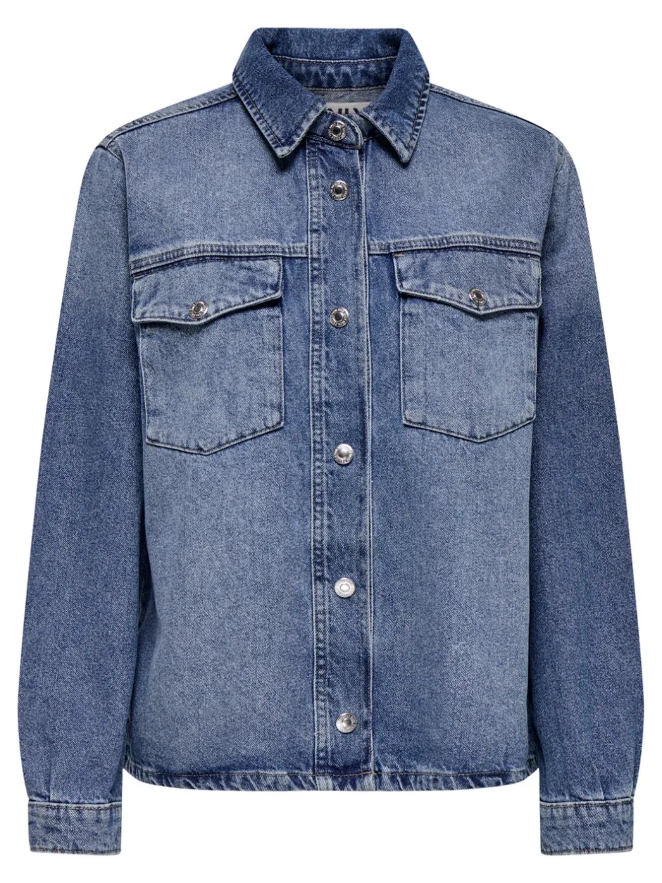 Sale ONLELLA Denim-skjorte Dame Skjorter