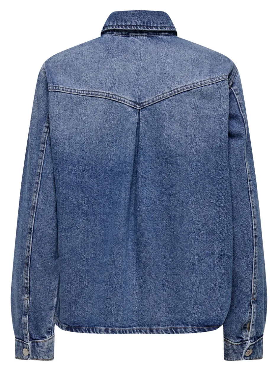 Sale ONLELLA Denim-skjorte Dame Skjorter