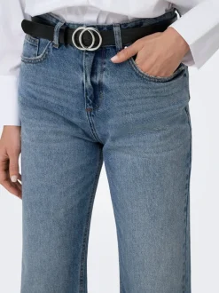 Online ONLELLA Mellemhøj talje Straight fit Jeans Dame Jeans|Jeans