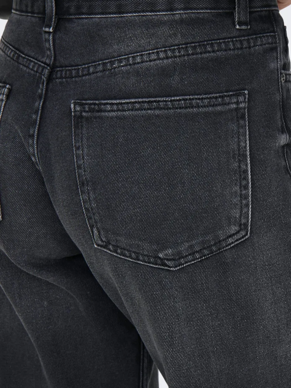 Outlet ONLELLA Mellemhøj talje Wide leg fit Jeans Dame Jeans|Jeans