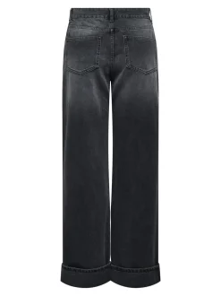 Outlet ONLELLA Mellemhøj talje Wide leg fit Jeans Dame Jeans|Jeans