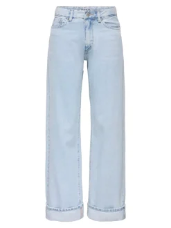 Online ONLELLA Mellemhøj talje Wide leg fit Jeans Dame Jeans|Jeans