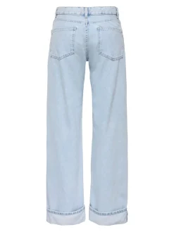 Online ONLELLA Mellemhøj talje Wide leg fit Jeans Dame Jeans|Jeans