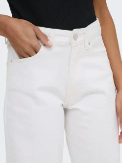 Online ONLELLA Mellemhøj talje Wide leg fit Jeans Dame Jeans|Jeans
