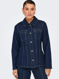 Outlet ONLELLE Denimjakke Dame Jakker Og Frakker|Double Denim