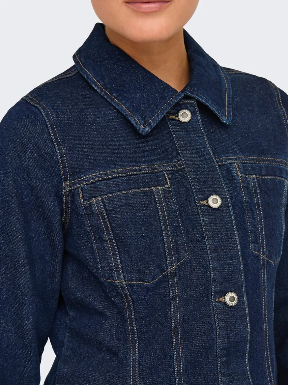 Outlet ONLELLE Denimjakke Dame Jakker Og Frakker|Double Denim