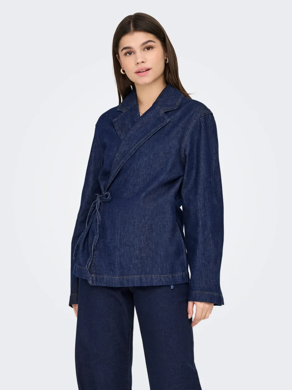 Outlet ONLELLIS Denimjakke Dame Jakker Og Frakker|Double Denim