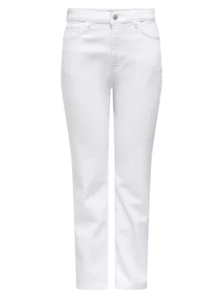 Online ONLEMEL Høj talje Straight fit Ankellængde Jeans Dame Jeans|Jeans