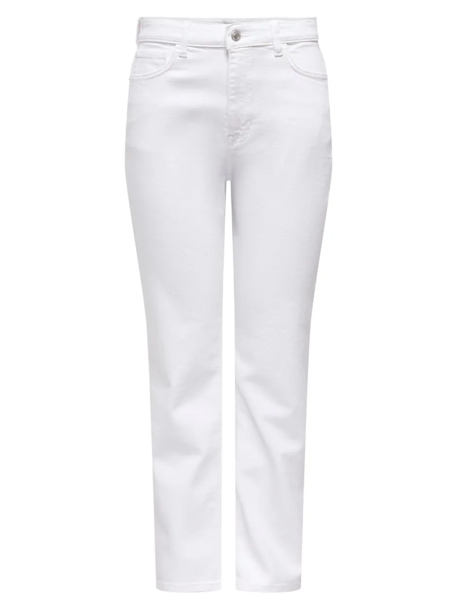 Online ONLEMEL Høj talje Straight fit Ankellængde Jeans Dame Jeans|Jeans
