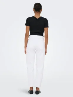 Online ONLEMEL Høj talje Straight fit Ankellængde Jeans Dame Jeans|Jeans