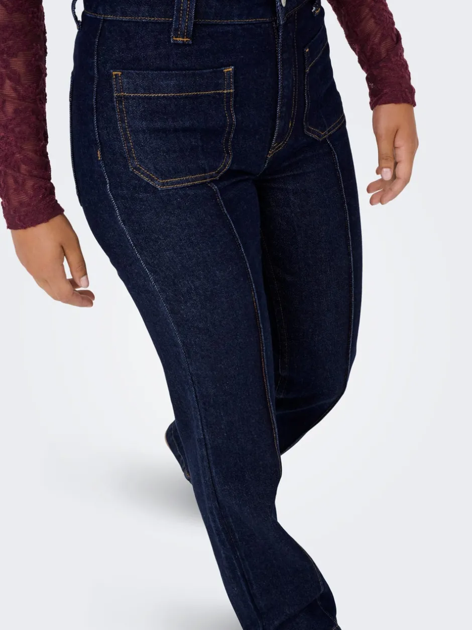 Best ONLEMILY Høj talje Flared fit Jeans Dame Jeans|Jeans