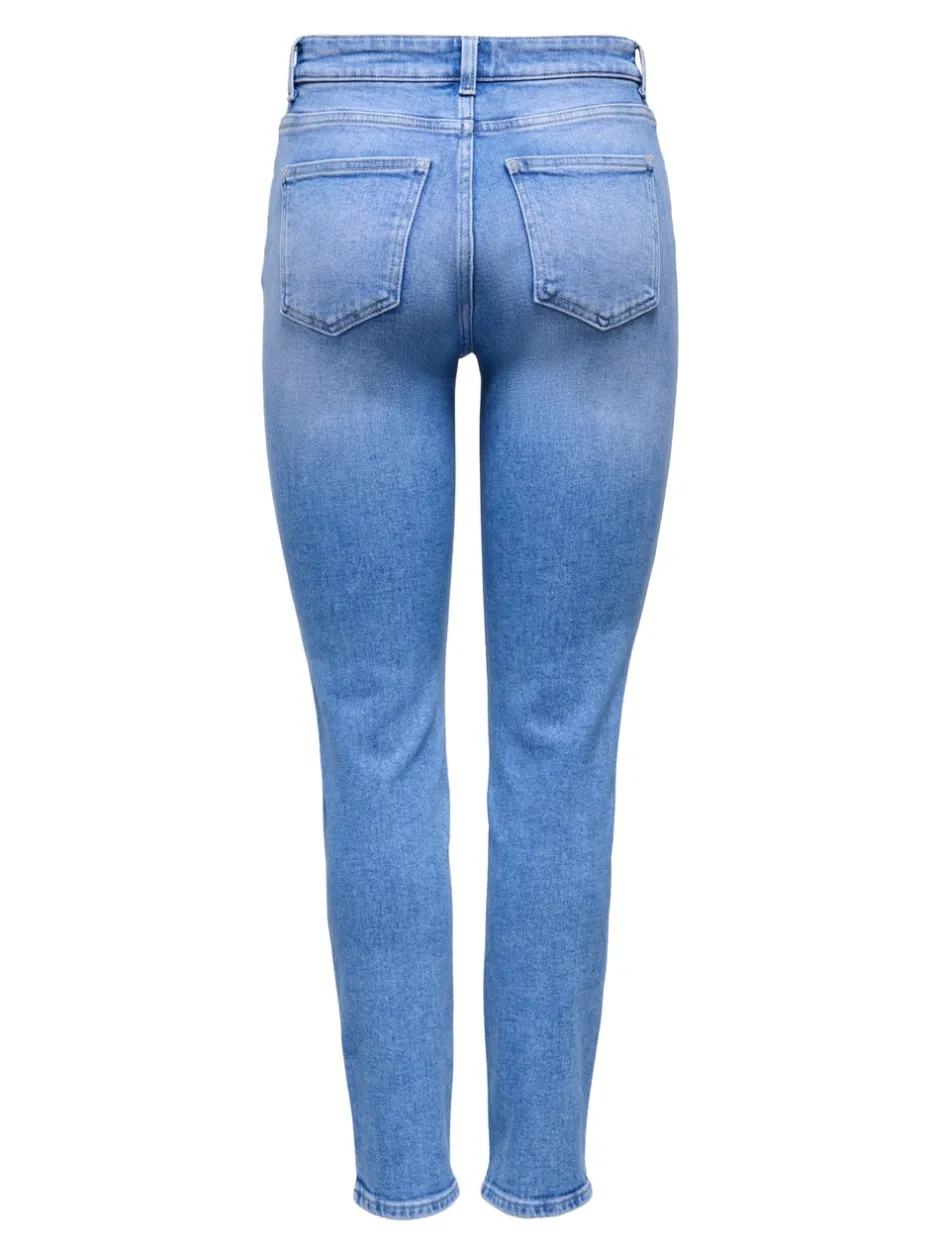 Best ONLEMILY Høj talje Straight fit Ankellængde Jeans Dame Jeans|Jeans