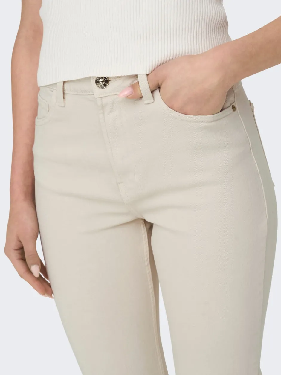 Sale ONLEMILY Høj talje Straight fit Ankellængde Jeans Dame Jeans|Jeans