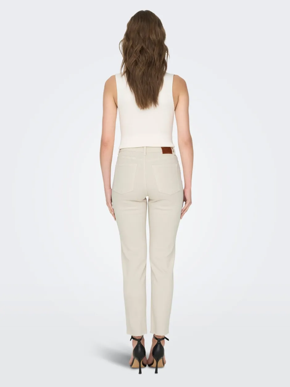 Sale ONLEMILY Høj talje Straight fit Ankellængde Jeans Dame Jeans|Jeans
