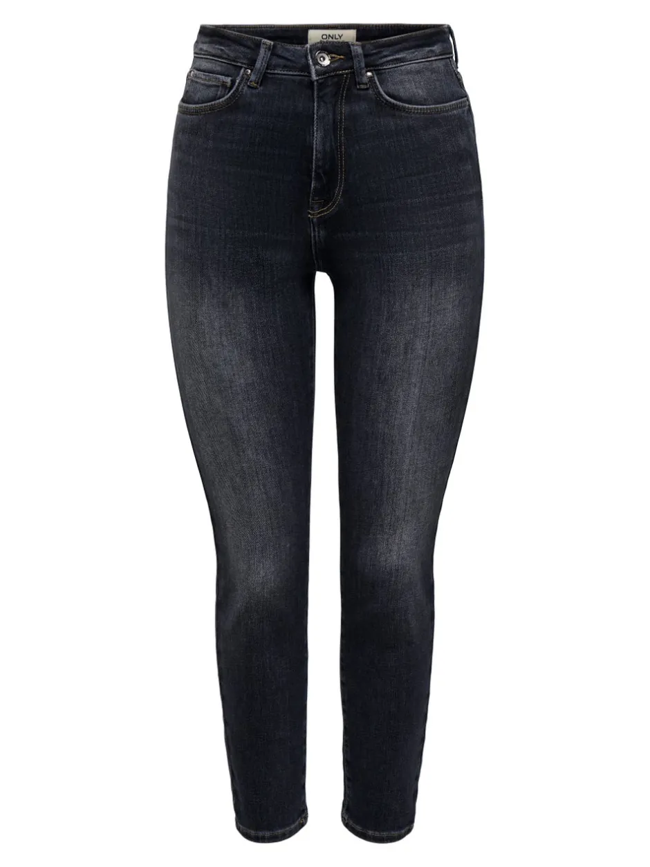 Outlet ONLEMILY Høj talje Straight fit Ankellængde Jeans Dame Jeans|Jeans