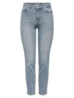 Discount ONLEMILY Høj talje Straight fit Ankellængde Jeans Dame Jeans|Jeans