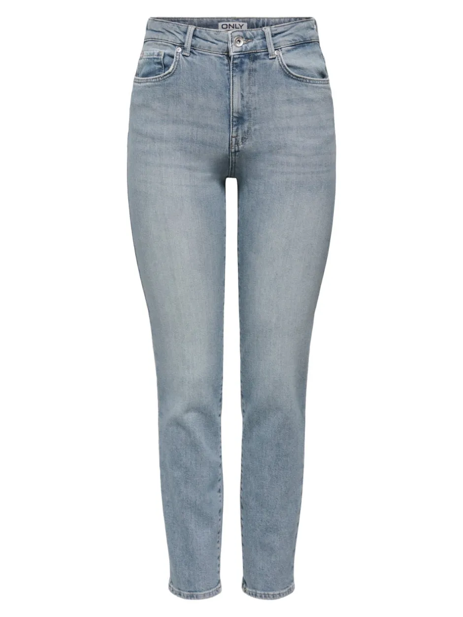 Discount ONLEMILY Høj talje Straight fit Ankellængde Jeans Dame Jeans|Jeans