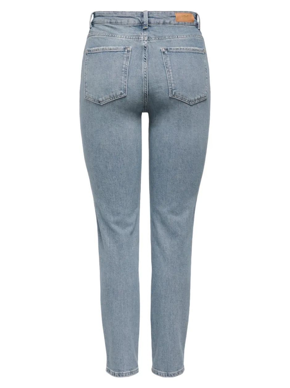 Discount ONLEMILY Høj talje Straight fit Ankellængde Jeans Dame Jeans|Jeans