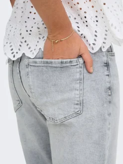 Hot ONLEMILY Høj talje Straight fit Ankellængde Jeans Dame Jeans|Jeans