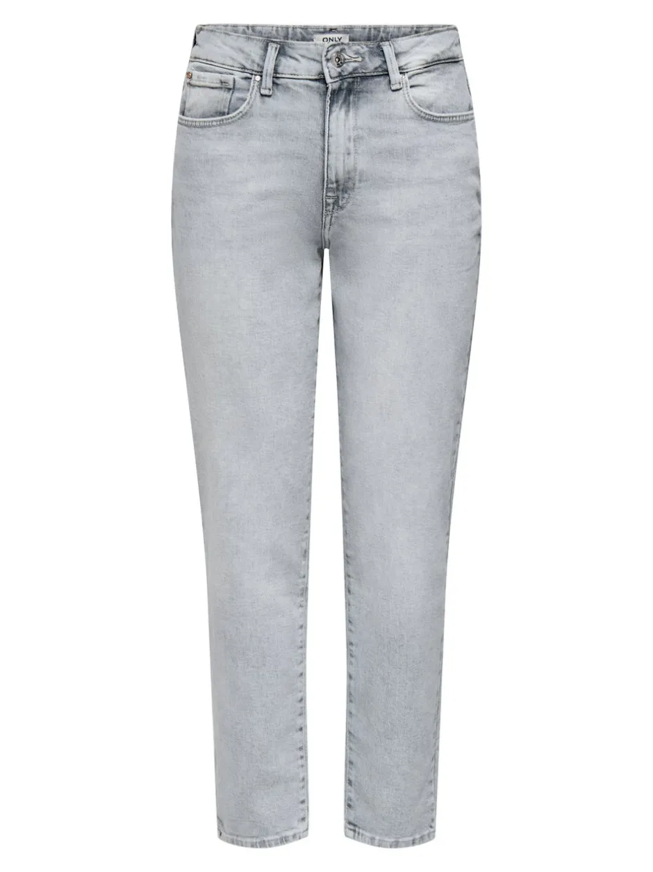 Hot ONLEMILY Høj talje Straight fit Ankellængde Jeans Dame Jeans|Jeans