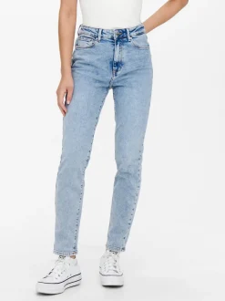 Best ONLEMILY Høj talje Straight fit Ankellængde Jeans Dame Jeans|Jeans