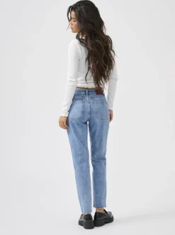 Clearance ONLEMILY Høj talje Straight fit Cropped Jeans Dame Jeans|Jeans