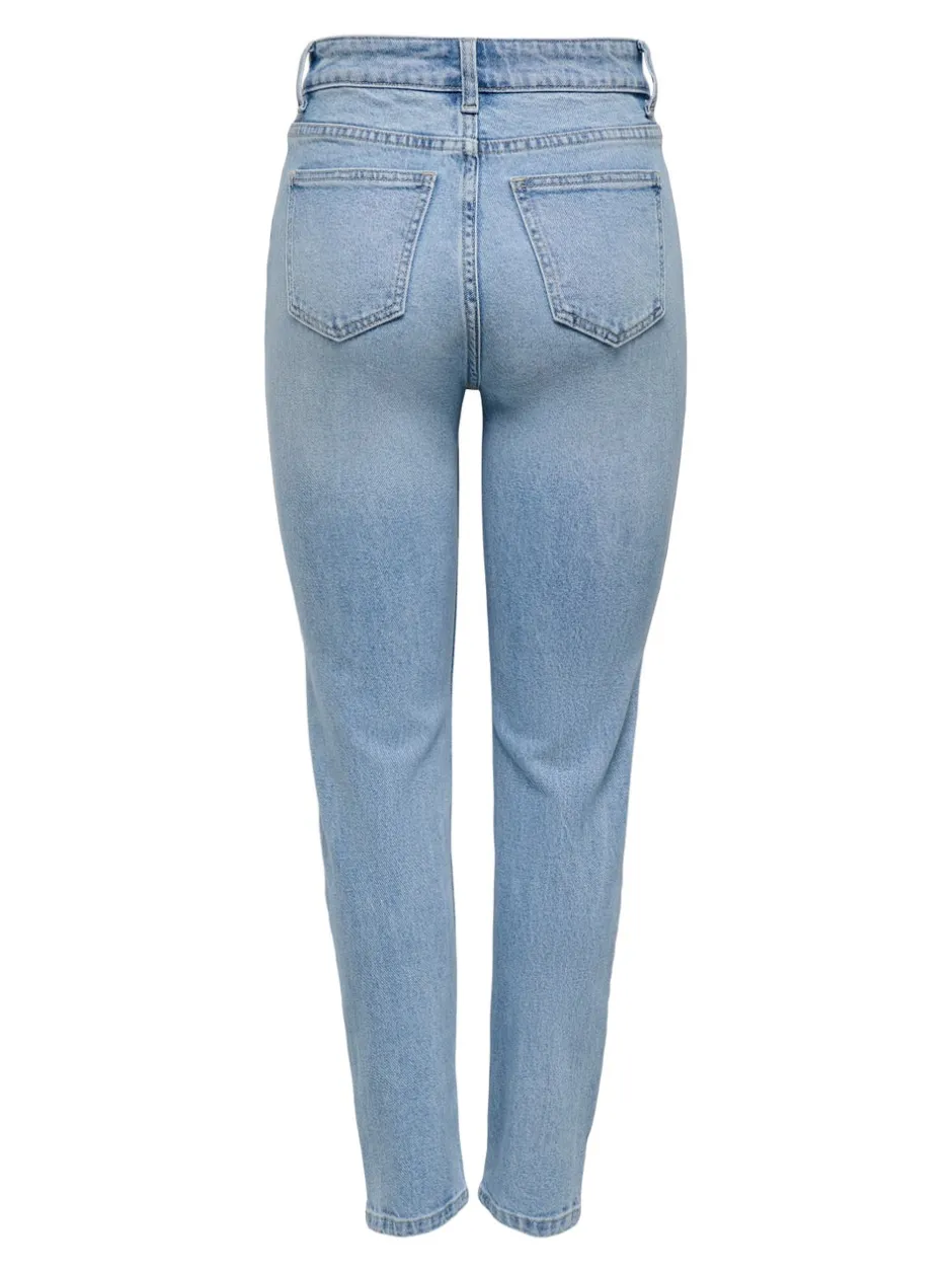 Sale ONLEMILY Høj talje Straight fit Ankellængde Jeans Dame Jeans|Jeans