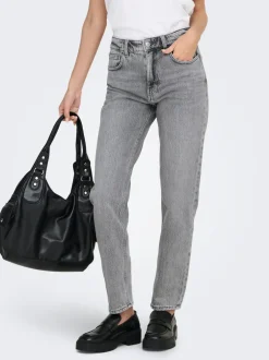 Online ONLEMILY Høj talje Straight fit Ankellængde Jeans Dame Jeans|Jeans