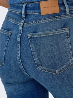 Best ONLEMILY Høj talje Straight fit Ankellængde Jeans Dame Jeans|Jeans