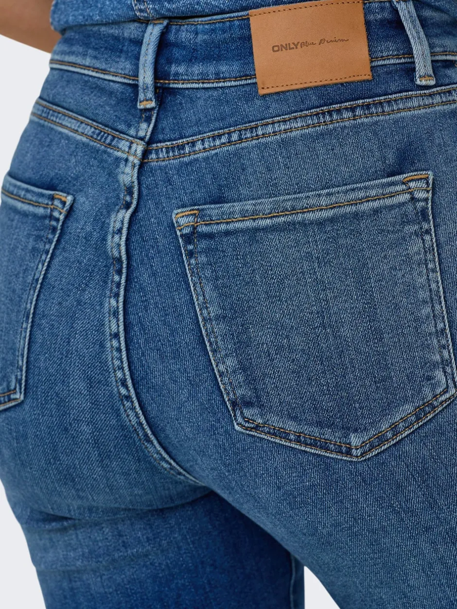 Best ONLEMILY Høj talje Straight fit Ankellængde Jeans Dame Jeans|Jeans
