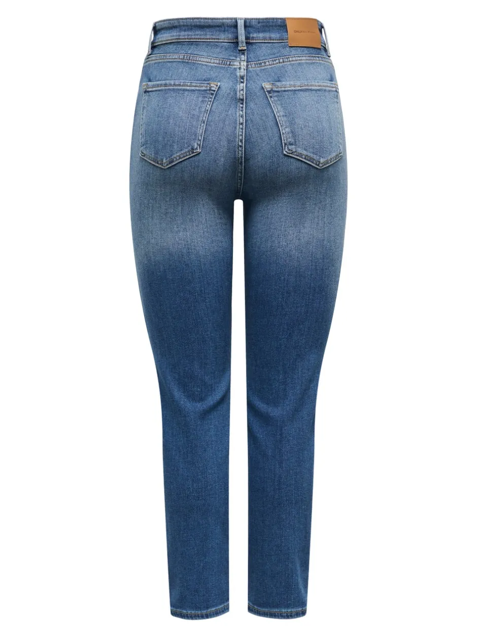 Best ONLEMILY Høj talje Straight fit Ankellængde Jeans Dame Jeans|Jeans