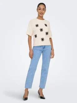 Discount ONLEMILY Høj talje Straight fit Ankellængde Jeans Dame Jeans|Jeans