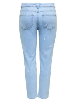 Discount ONLEMILY Høj talje Straight fit Ankellængde Jeans Dame Jeans|Jeans